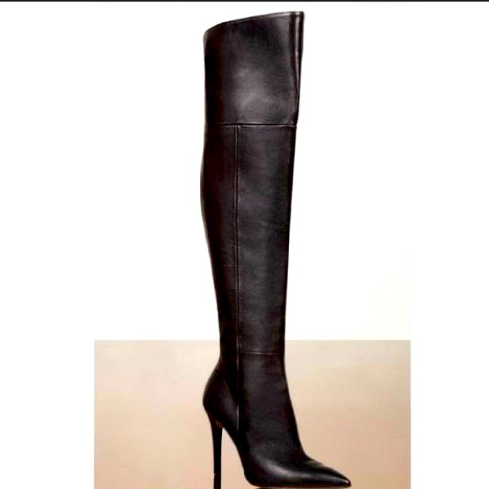 Bcbgmaxazria Abella Leather Over The Knee Boots